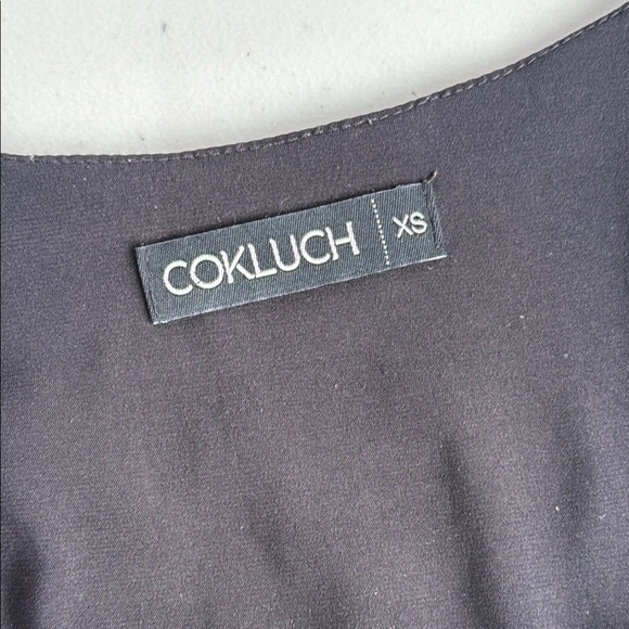 Cokluch Black and White Midi Summer Dress with Pockets - Picture 9 of 15